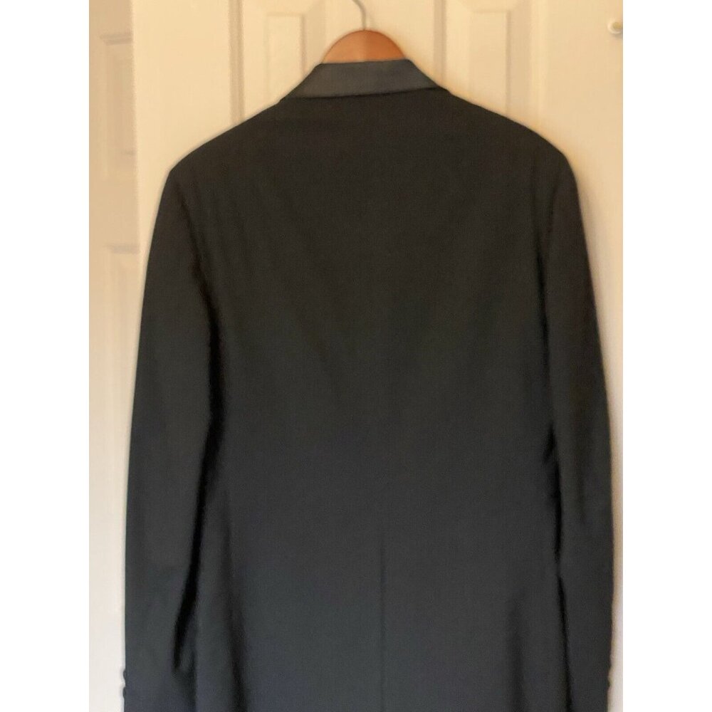 After Six Black Tuxedo Jacket Men's 40 Extra Long Single Breasted 1 Button - Picture 9 of 9